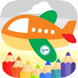 Airplane Coloring Book Games for Kids and Toddlers app icon