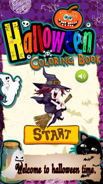 How to cancel & delete Halloween Coloring Book Best Pencils Coloring Page from iphone & ipad 1
