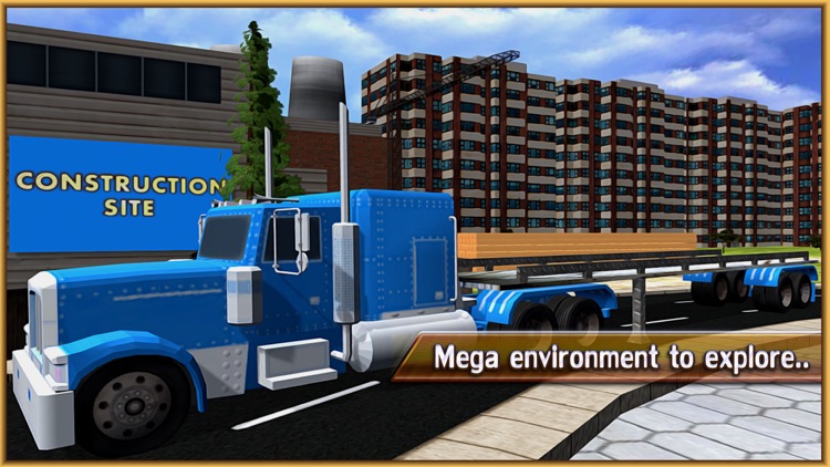 Wood Transporter Truck – Cargo Trailer Driving