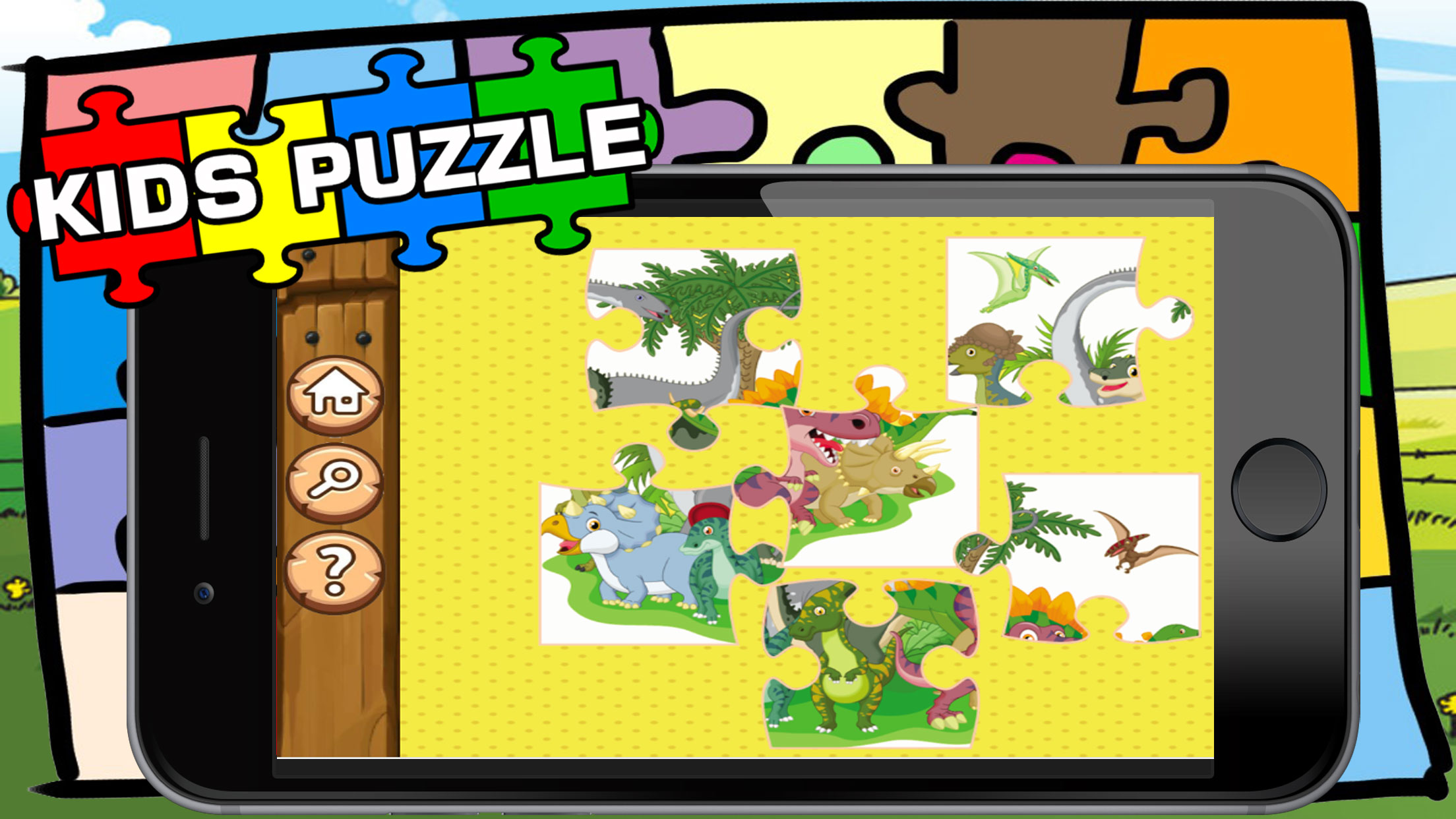 Dinosaur Puzzle Jigsaw HD Game For Toddlers & Kids screenshot 4