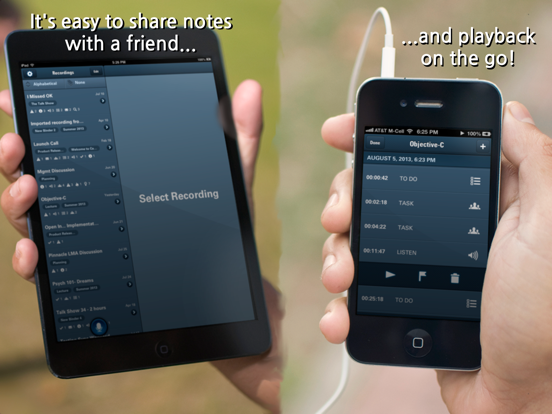 Screenshot #5 pour CaptureAudio FREE - Audio Record & Type Notes