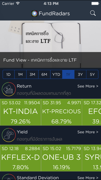 Screenshot #1 pour FundRadars: App กองทุน LTF RMF