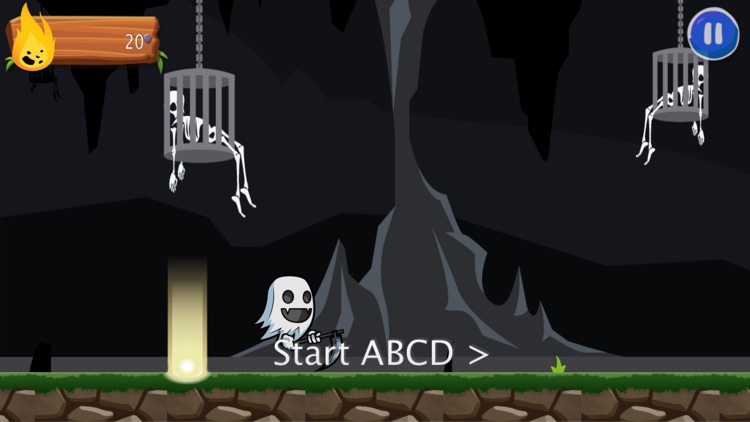 Flappy Ghost Adventure: ABC Run For Kid screenshot-3