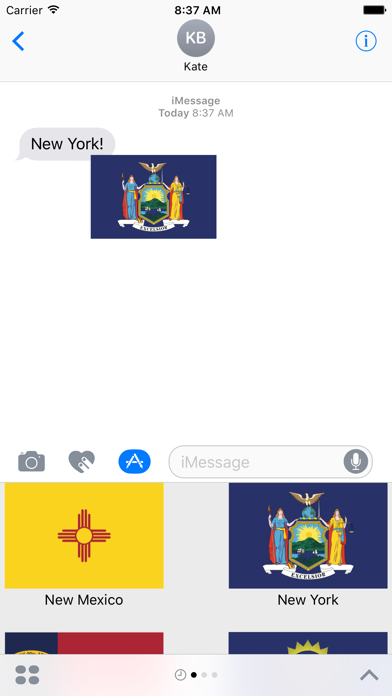 US State Flag Stickers Screenshot