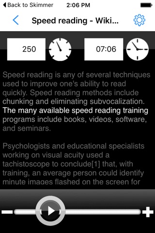 Skimmer - Speed Reading screenshot 3