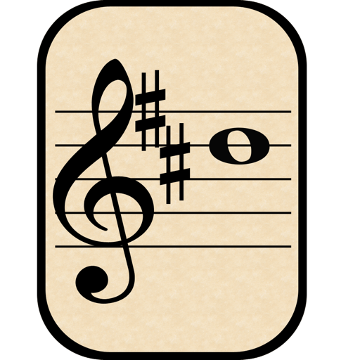 Music Notes and Key Signatures icon