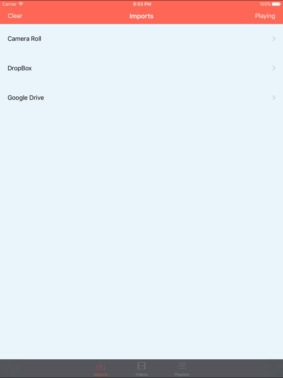 Video Player - Video Player for Cloud iPad screenshot 5 - Utilities app
