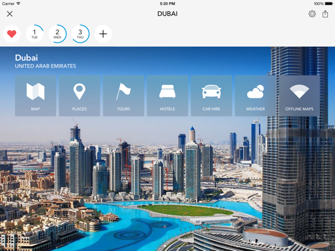 Screenshot #4 pour Dubai - Carte hors ligne et guide de la ville