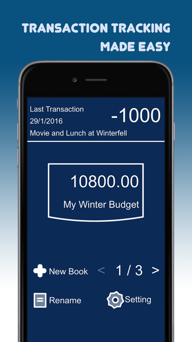 Screenshot #1 pour Transaction Tracker: Simple Daily Money Management