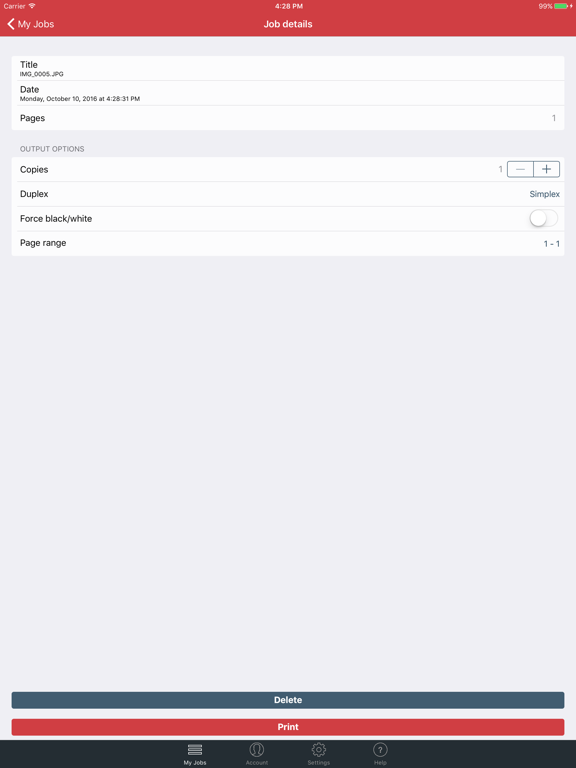 Screenshot #6 pour EveryonePrint for XenMobile