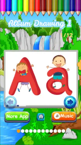 Game screenshot ABC Coloring Alphabet Learn Paint for Toddler Kids mod apk