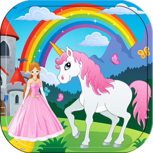 Pony Princess Fairy Coloring Book for Little Girls Icon