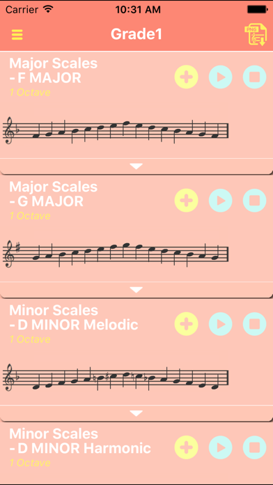 Screenshot #2 pour Saxophone Scales All In 1 (Grade1)