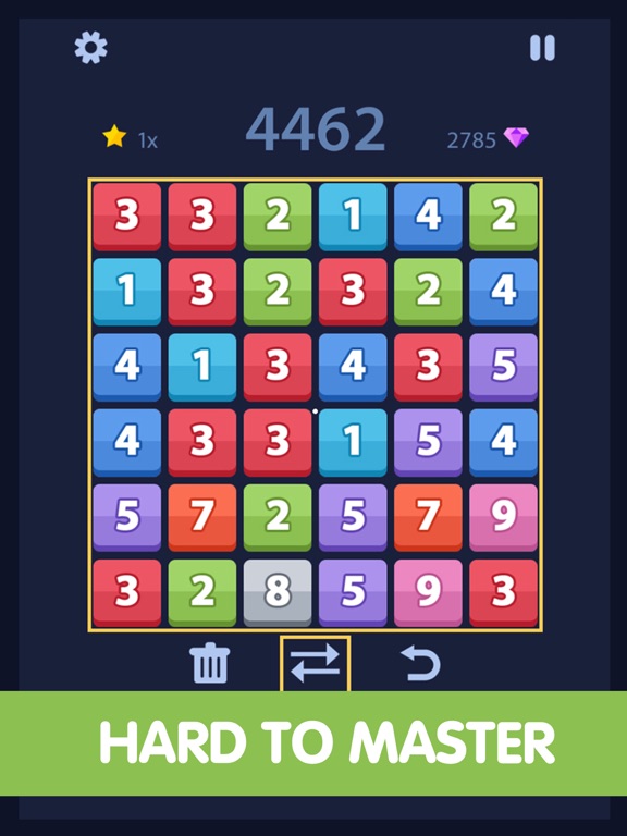 Screenshot #6 pour Match and Merge - Six board sizes number puzzle