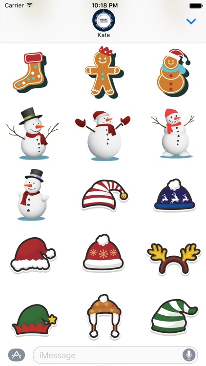 Merry Christmas & Happy New Year 2017 - Stickers