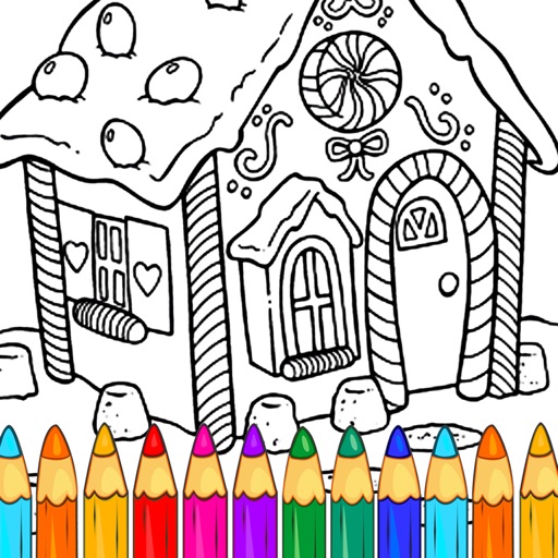 Coloring Game Loud Candy House Page Paint Version iOS App