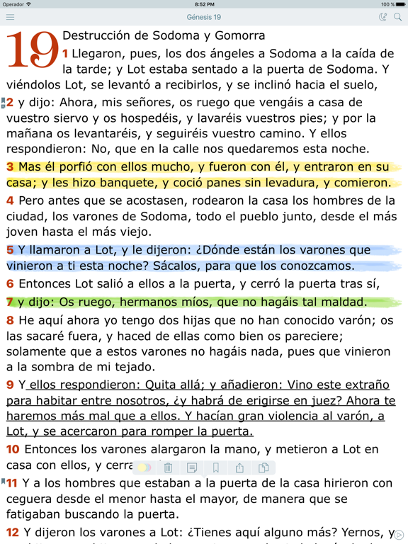 Screenshot #4 pour La Biblia Hablada Offline en Español. Reina Valera