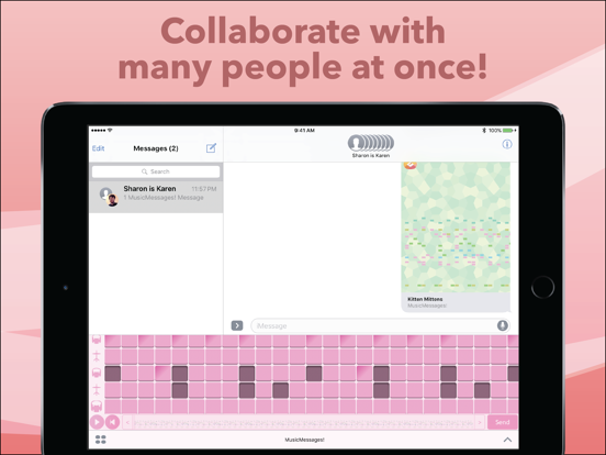 MusicMessages! iPad screenshot 3 - Music app