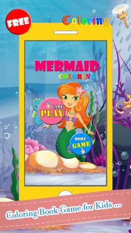 Game screenshot Mermaid Coloring Book Paint Games Free For Kids 2 apk