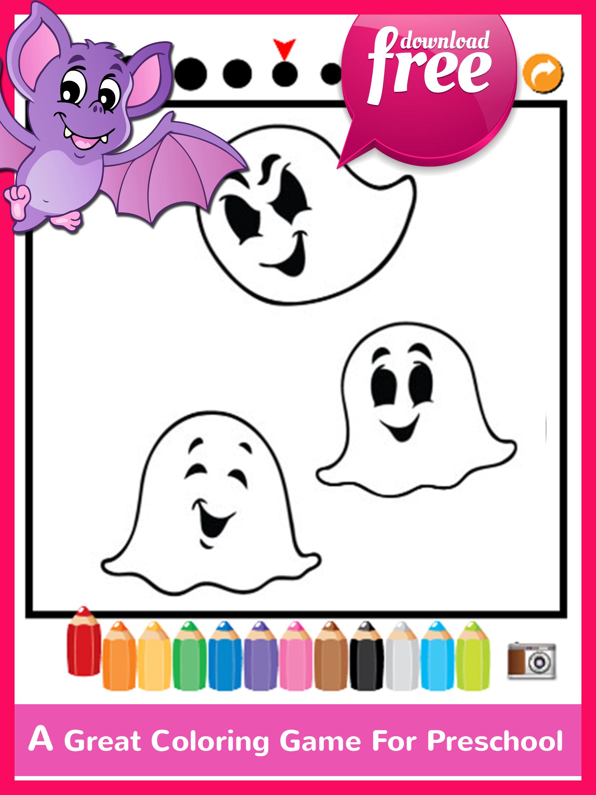 Halloween Coloring Book Free For Kids And Toddlers