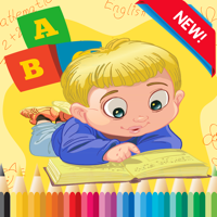 Punto para puntear alfabeto Coloring Book