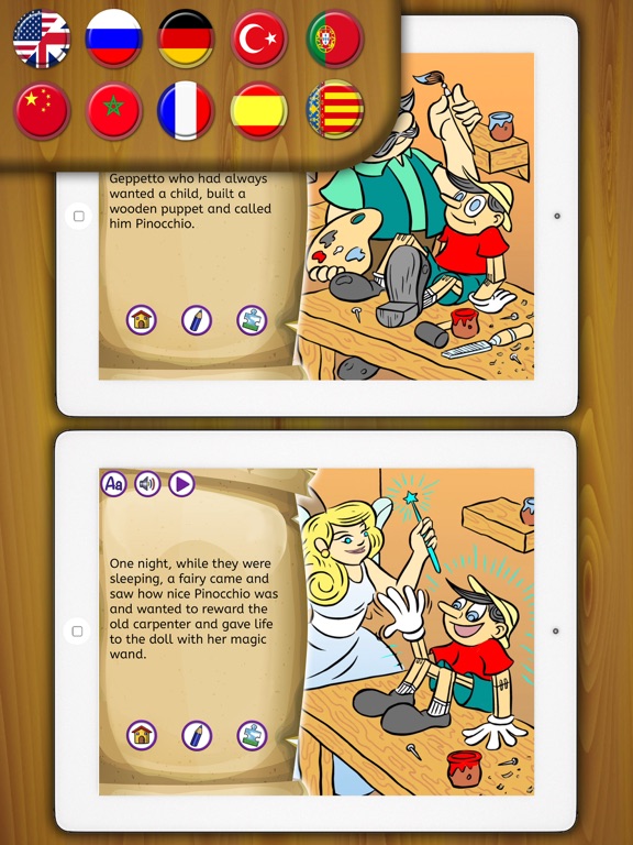 ピノキオ古典的な物語 - インタラクティブ帳のおすすめ画像1