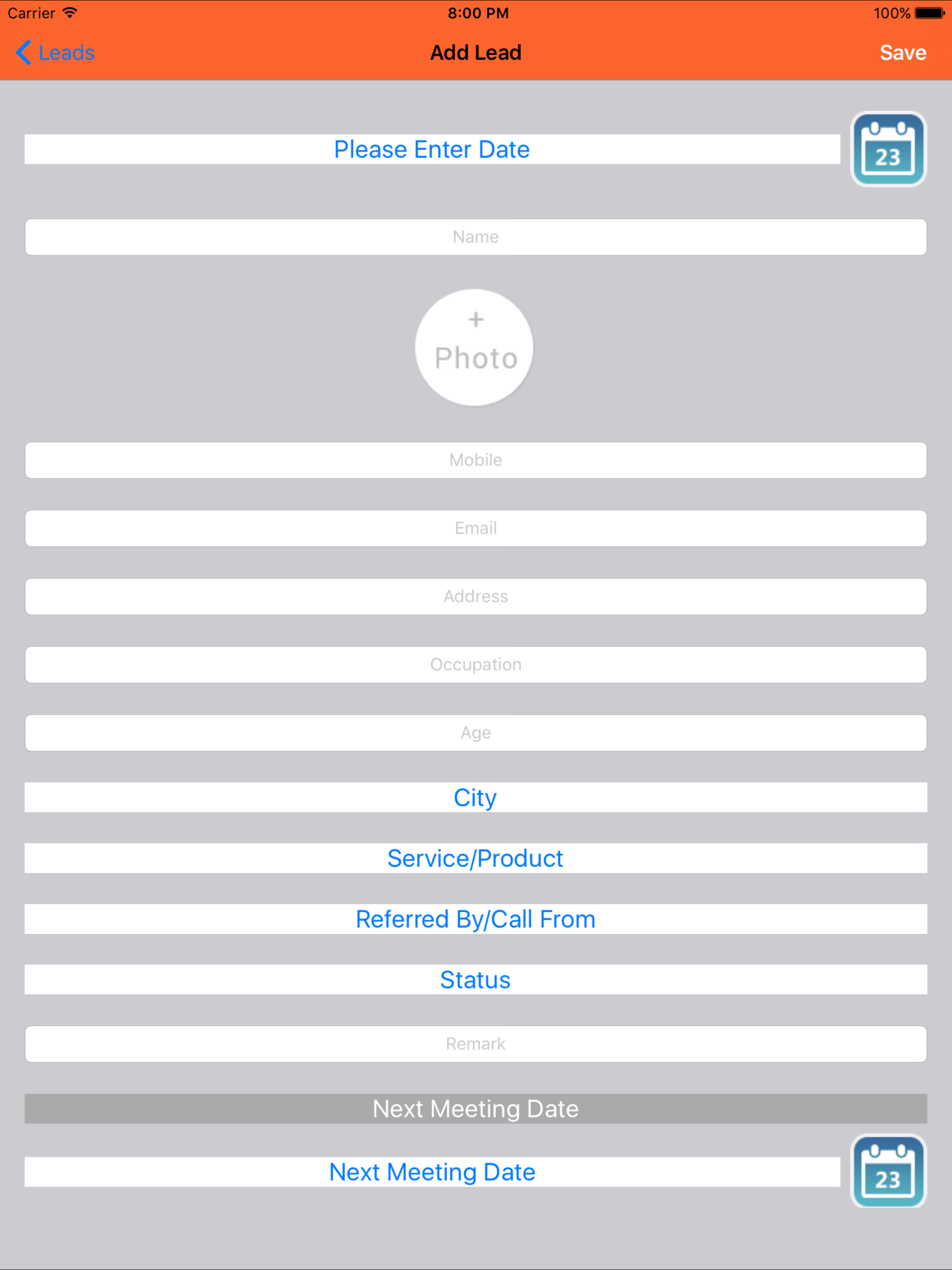 Lead Management Systems for iPhone screenshot 8