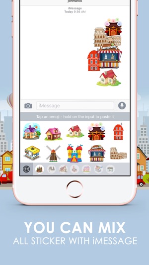 City Town Emoji Stickers Keyboard Themes ChatStick(圖3)-速報App