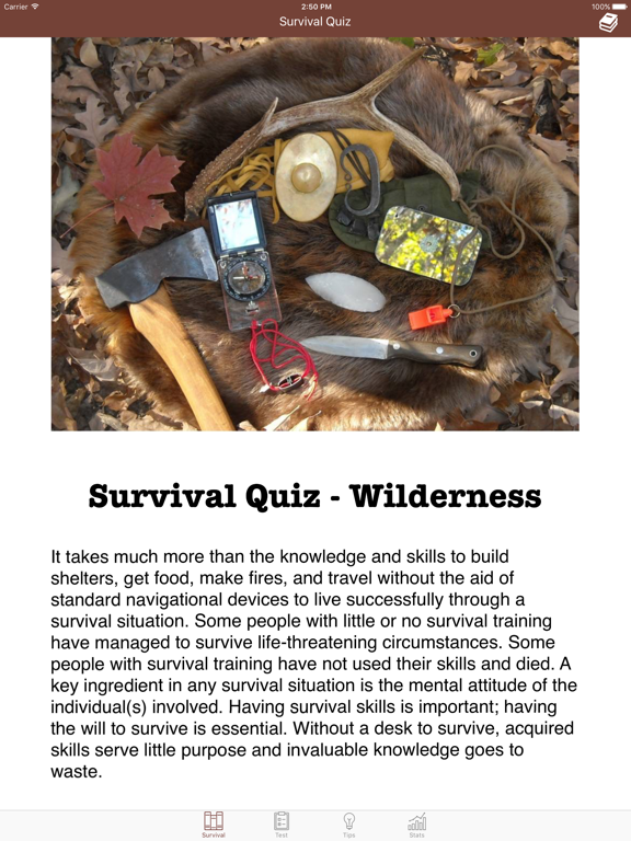 Screenshot #4 pour Survival Quiz - Wilderness Guide