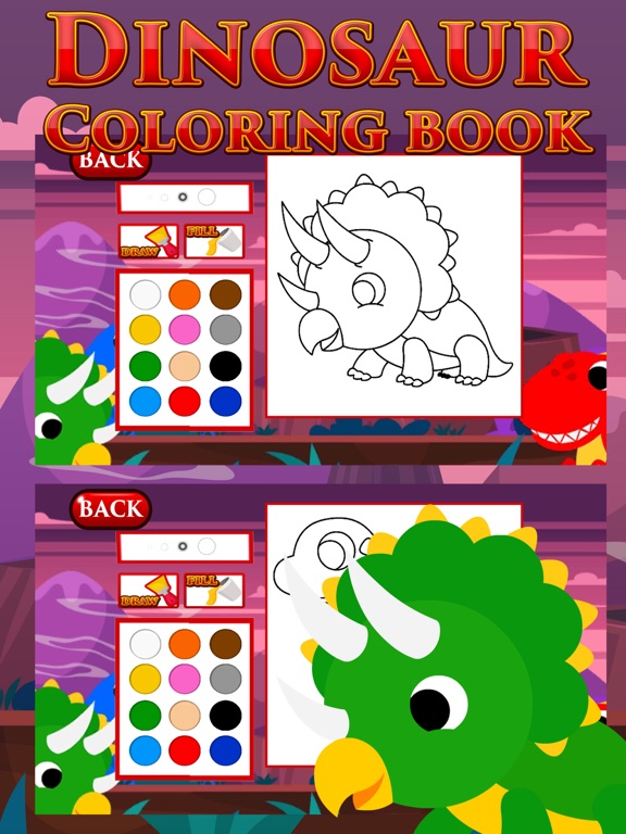 Screenshot #5 pour Dinosaur Coloring Book wow