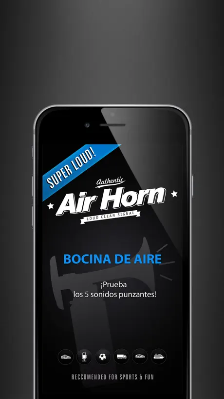 Potente bocina de aire