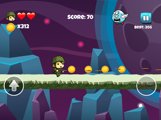 Screenshot #4 pour Soldat vs Alien - Jeu Aventure Gratuit pour Enfans