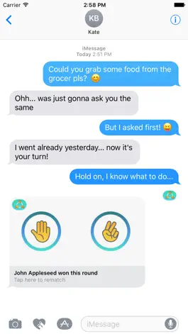 Game screenshot Rock-Paper-Scissors for iMessage hack