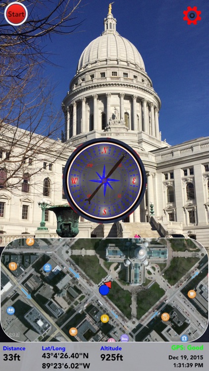 VCap-Photo/Video With Map & Compass-Dash Cam
