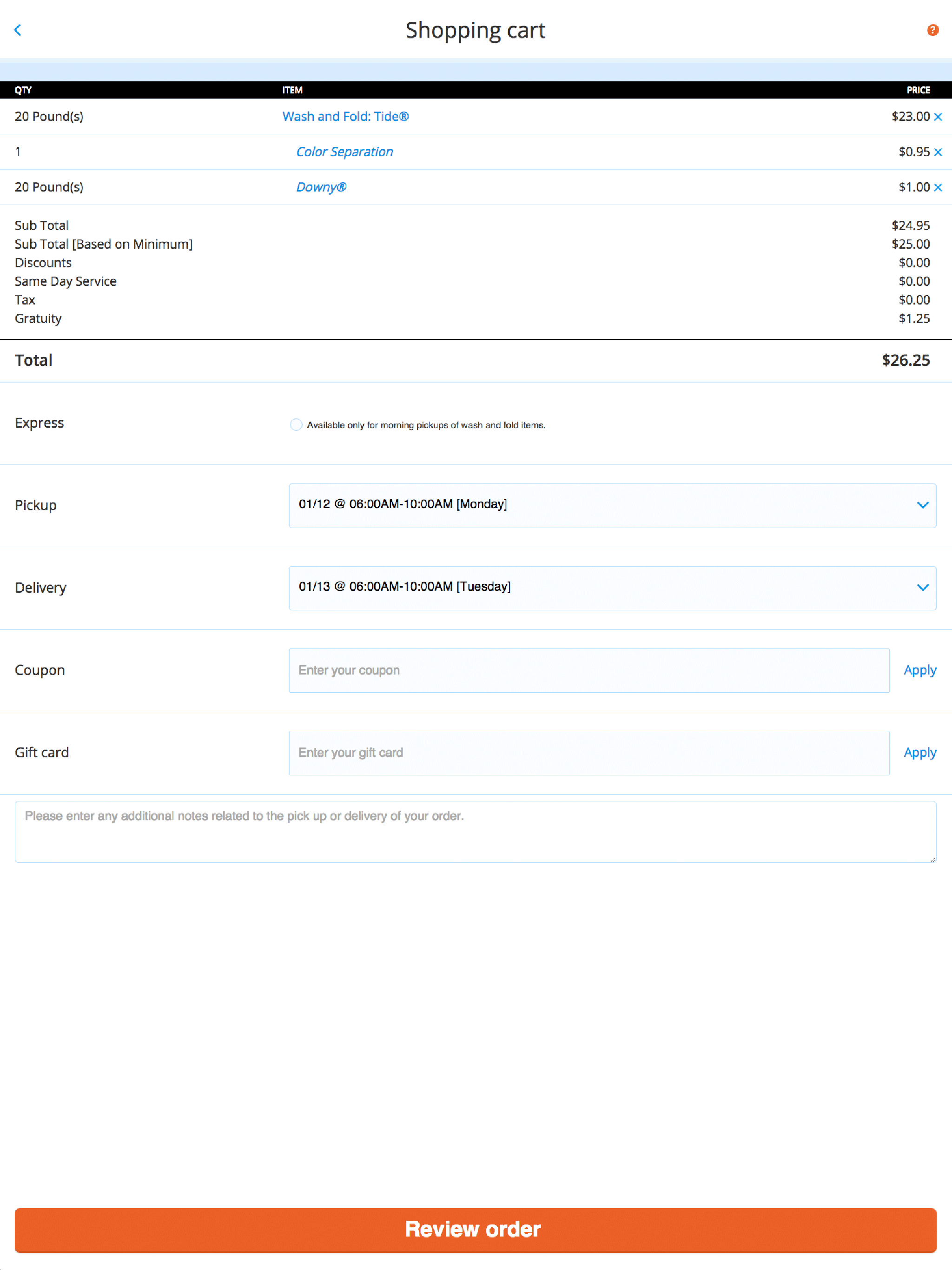 Direct Laundry screenshot 7