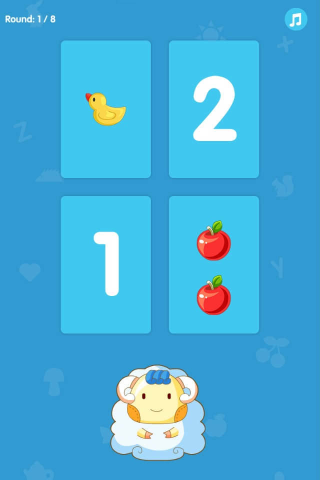 Number Match (Number Flash Cards for Pre-K) - The Yellow Duck Educational Game Series screenshot 2