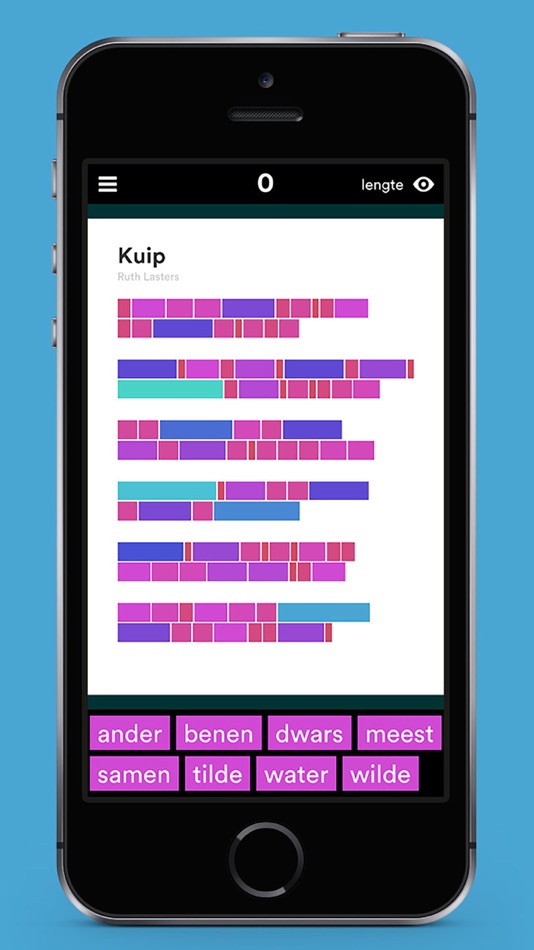 #3. Puzzling Poetry (iOS) 由: Dirk Bertels (NL)