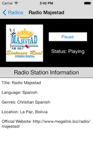 bolivia radio live player (la paz/quechua/aymara) iphone screenshot 4