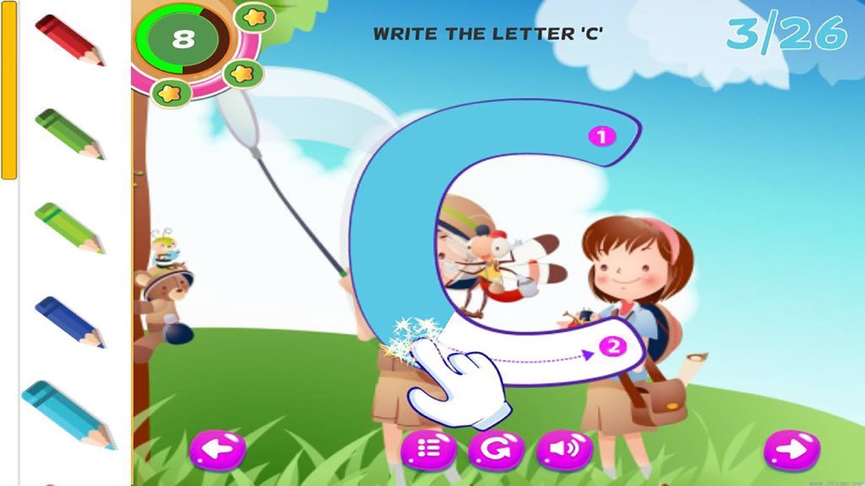 #4. ABC Tracing Handwriting Learn to Write Letters (iOS) 来自: Artit Wattanapurg