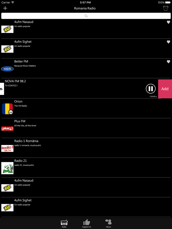 Romanian Radio iPad screenshot 4 - Entertainment app