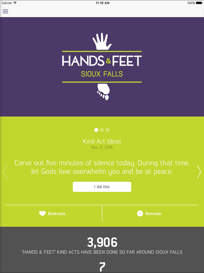 Hands and Feet  – Sioux Falls