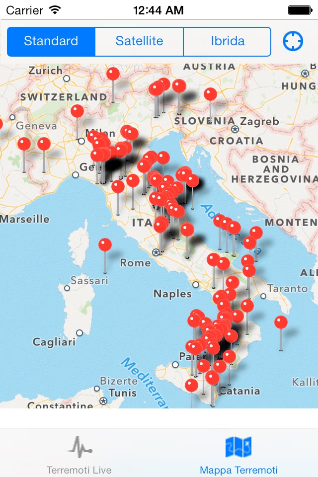 Terremoti Live screenshot 2