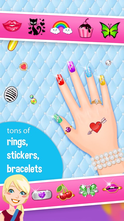 High School Nail Art Nail Salon - Girls Game! screenshot-3