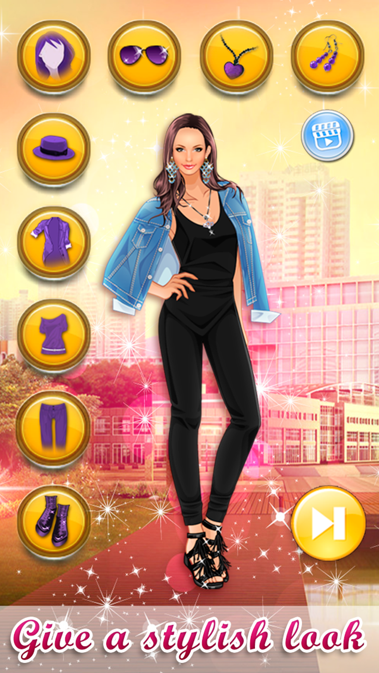 Morning Walk: Sporty Dressup. Girls fashion line screenshot 2
