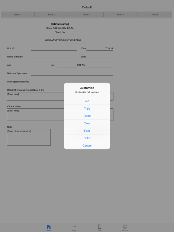 Screenshot #6 pour Medical Requisition Form