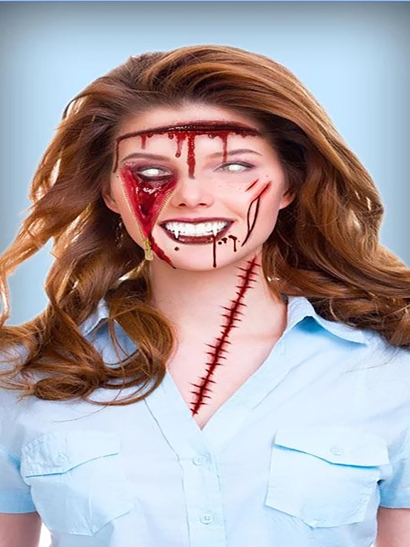 Screenshot #6 pour Make Me Zombie : Face Sticker Maker Booth
