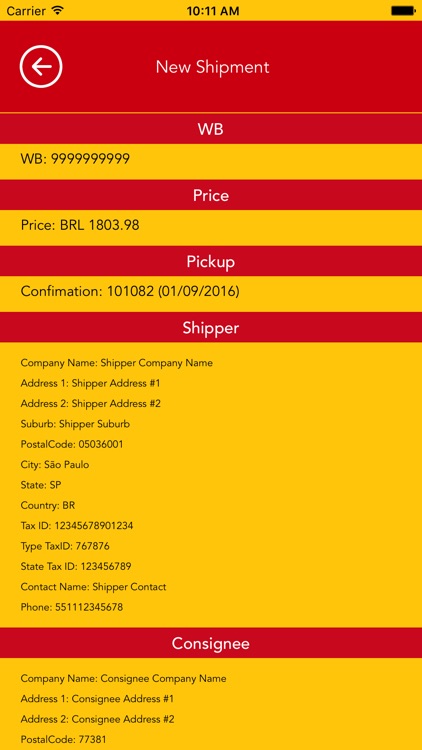 Shipment Mobile