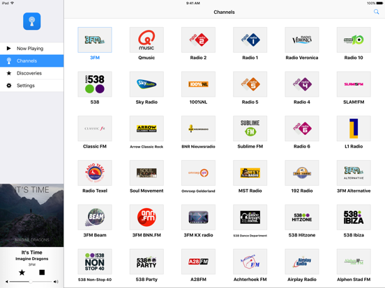Radio Netherlands iPad screenshot 1 - Music app
