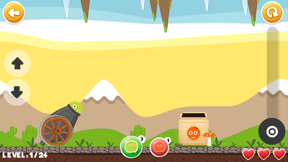 Artillery Monster Box FREE - Physics Puzzle Game screenshot
