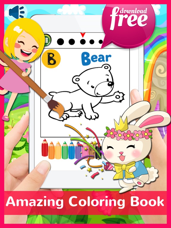 Screenshot #5 pour Animals ABC Coloring Book Free For Toddlers & Kids